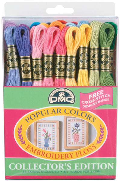 DMC Embroidery Floss Pack 8.7yd-Popular Colors 36/Pkg