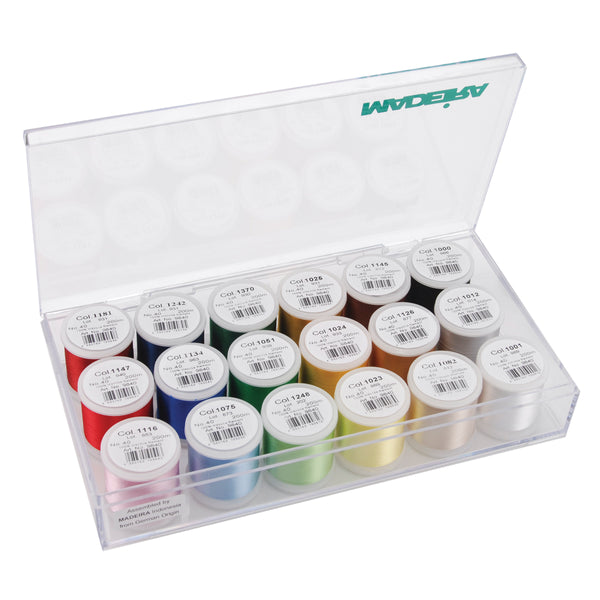 Madeira Rayon Thread Sampler 18/Pkg-