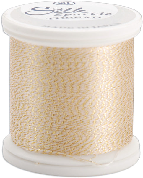 Silk Sparkle Thread 100m-212/Gold