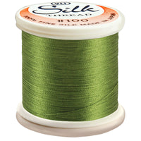 Silk Thread 100wt 200m-Gray Green