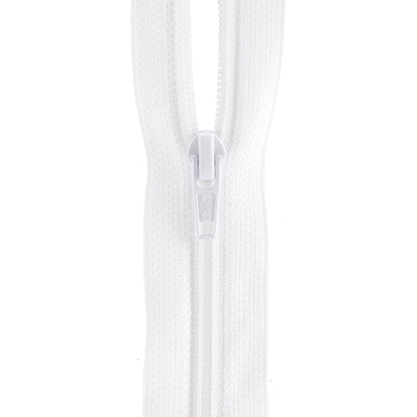 All-Purpose Plastic Zipper 22"-White
