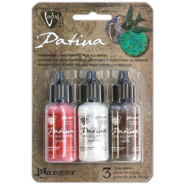 Vintaj Patinas .5oz-Painted Barn-Garnet/Marble/Earth