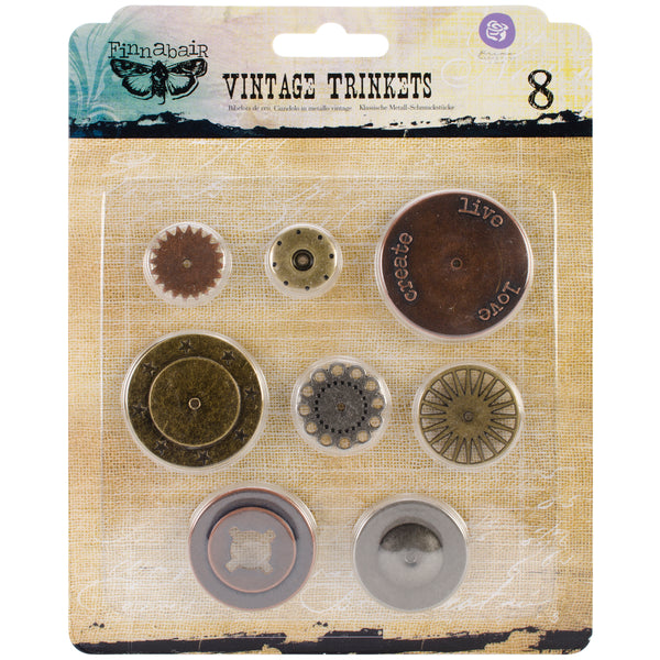 Sunrise Sunset Mechanicals Metal Vintage Trinkets-Washers #1, 1" To 2", 8/Pkg