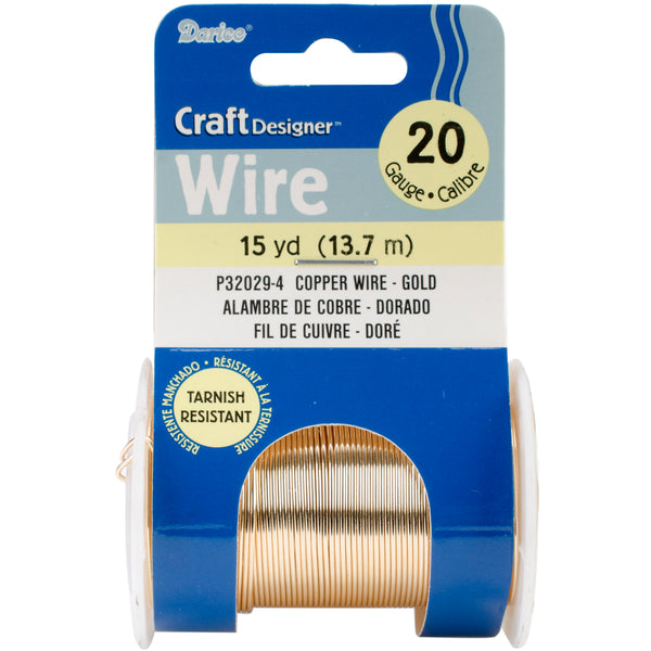 Beading Wire 20 Gauge 15yd-Gold Colored Copper Wire