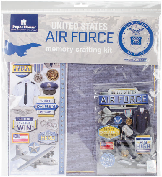 U.S. Military Page Kit 12"X12"-Airforce