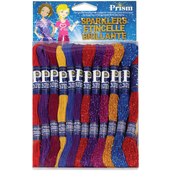 Prism 6-Strand Floss Pack 8.7yd 24/Pkg-Sparklers