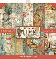 Stamperia Double-Sided Paper Pad 12"X12" 10/Pkg-Time Is An Illusion, 10 Designs/1 Each