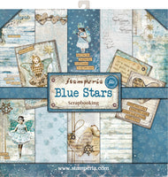 Stamperia Double-Sided Paper Pad 12"X12" 10/Pkg-Blue Stars, 10 Designs/1 Each