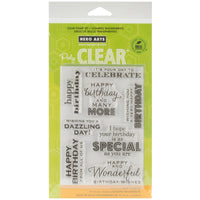 Hero Arts Clear Stamps 4"X6"-Birthday Wishes