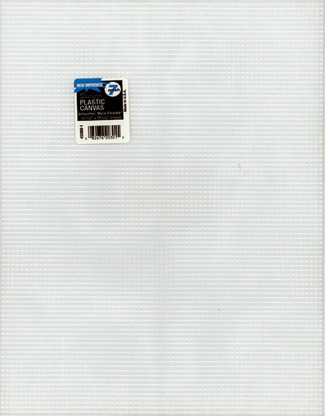 Darice Plastic Canvas 7 Count 10.5"X13.5"-Clear