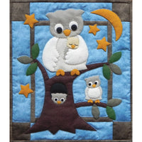 Owl Family Wall Quilt Kit-13"X15"