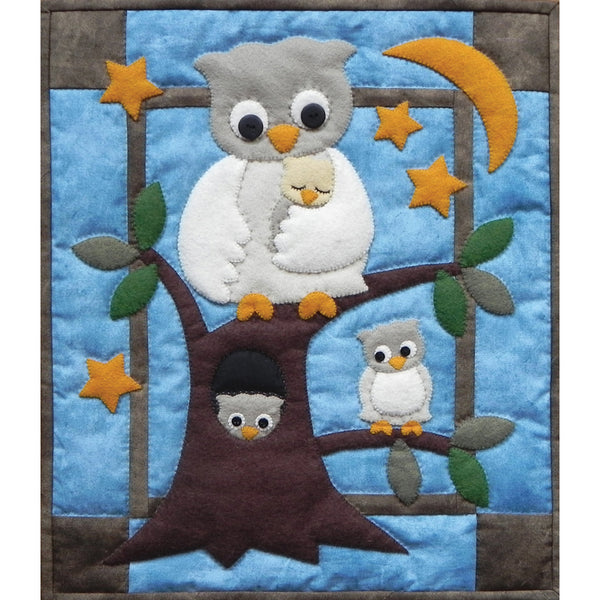 Owl Family Wall Quilt Kit-13"X15"