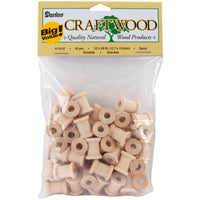 Wood Turning Shapes-Spool .5"X.625" 40/Pkg