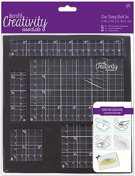 Creativity Essentials Clear Stamp Block Set-