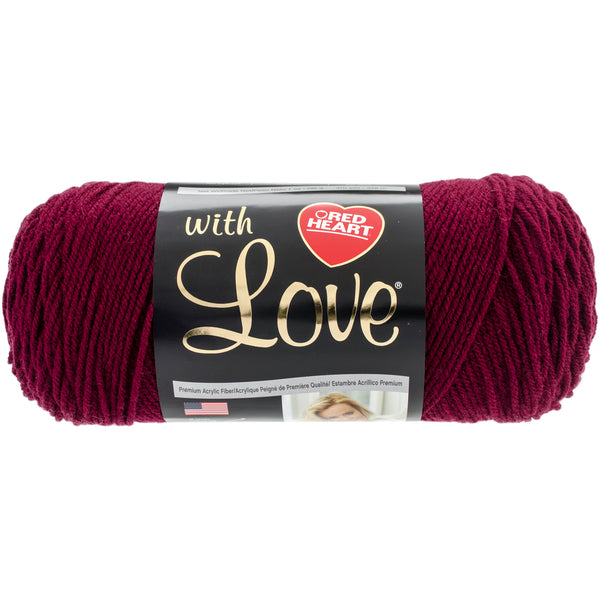 Red Heart With Love Yarn-Merlot