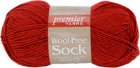 Wool-Free Sock Yarn-Red