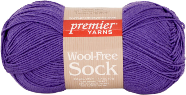 Wool-Free Sock Yarn-Purple