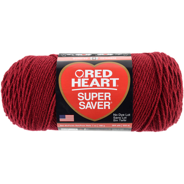 Red Heart Super Saver Yarn-Burgundy