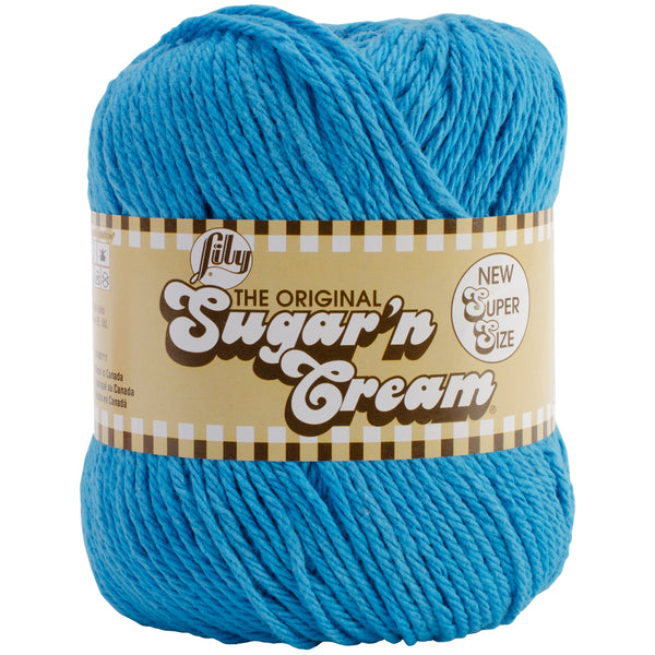 Sugar'n Cream Yarn - Solids Super Size-Hot Blue