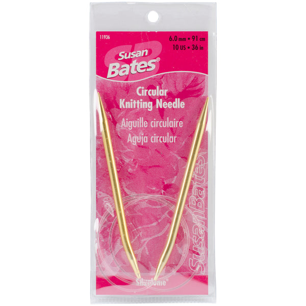 Silvalume Circular Knitting Needles 36"-Size 10/6mm