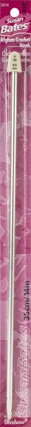 Silvalume Aluminum Afghan Crochet Hook 14"-Size I9/5.5mm