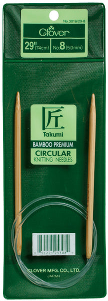 Takumi Bamboo Circular Knitting Needles 29"-Size 7/4.5mm