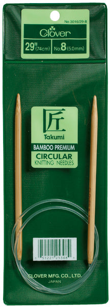 Takumi Bamboo Circular Knitting Needles 29"-Size 9/5.5mm