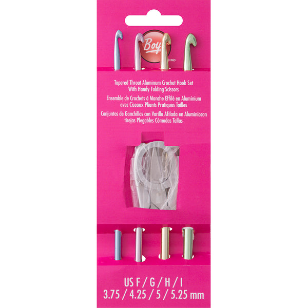 Aluminum Crochet Hook Set-Sizes F5 To I9