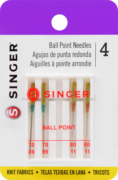 Universal Ball Point Machine Needles-Sizes 9/70 (2) & 11/80 (2)