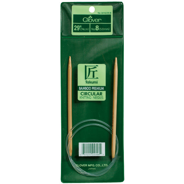 Takumi Bamboo Circular Knitting Needles 29"-Size 4/3.5mm