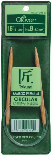 Takumi Bamboo Circular Knitting Needles 16"-Size 7/4.5mm