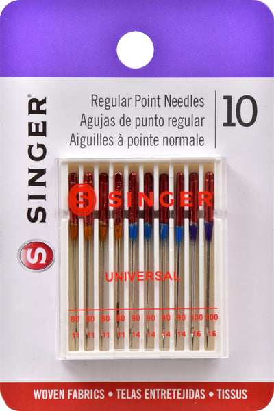 Universal Regular Point Machine Needles-Sizes 11/80 (4), 14/90 (4) & 16/100 (2)