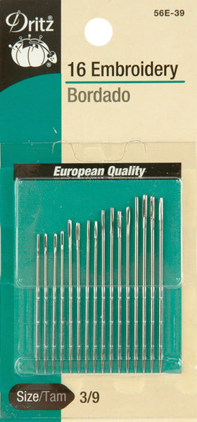 Dritz Embroidery Hand Needles 16/Pkg-Size 7 16/Pkg