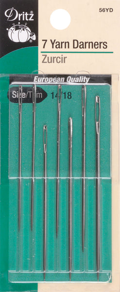 Dritz Yarn Darners Hand Needles 7/Pkg-Size 14/18