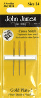 John James Gold Tapestry Hand Needles-Size 24 3/Pkg