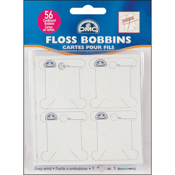 DMC Cardboard Floss Bobbins-56/Pkg