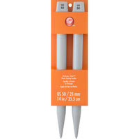 Jumbo Plastic Knitting Needles 14"-Size 50/25mm