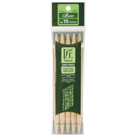 Takumi Bamboo Double Point Knitting Needles 7" 5/Pkg-Size 15/10mm