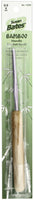 Bamboo Handle/Silvalume Head Crochet Hook 5.5"-Size G6/4mm