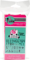 Pink & Main Curvy Girl Font Stamp Set 36pcs-Numbers & Symbols