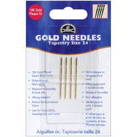 DMC Gold Tapestry Hand Needles-Size 24 4/Pkg