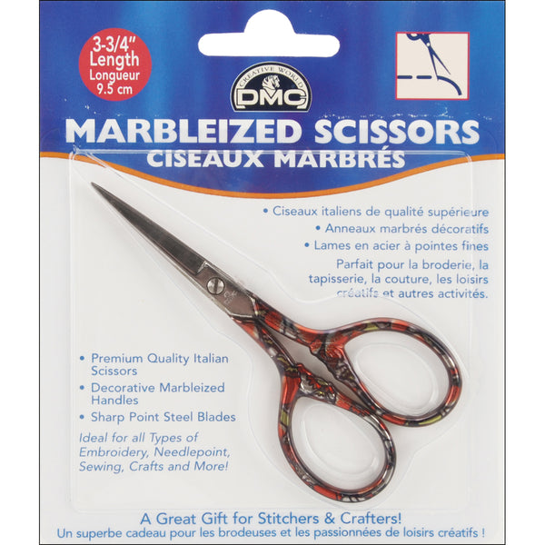 DMC Marbleized Embroidery Scissors 3.75"-Golden Copper