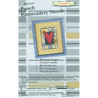 CTR Needleworks Miniature Punch Embroidery Needle-Black 6-Strand