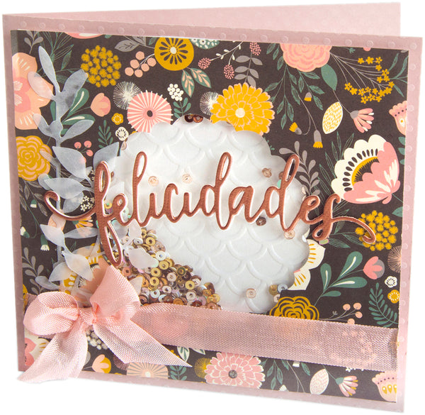 Sizzix Thinlits Die By Luisa Elena Guillen-Felicidades (Congratulations)