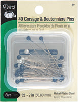 Dritz Corsage & Boutonniere Pins 40/Pkg-Size 32