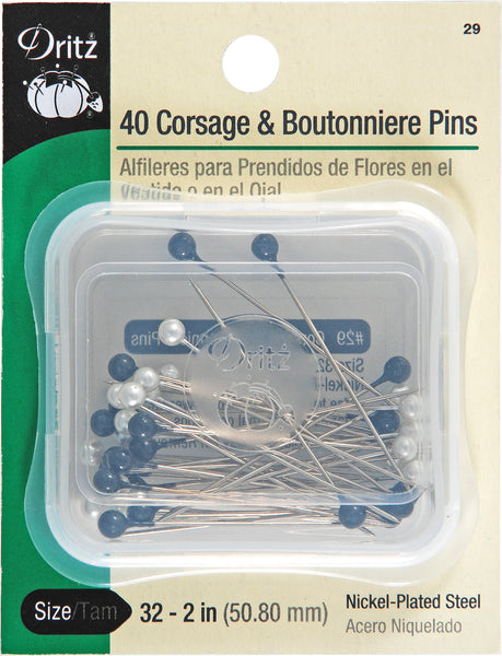 Dritz Corsage & Boutonniere Pins 40/Pkg-Size 32