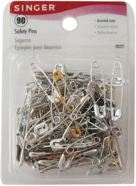 Safety Pins-Sizes 00 To 2 90/Pkg