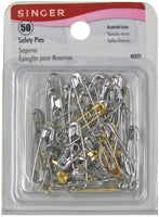 Safety Pins-Sizes 00 To 3 50/Pkg