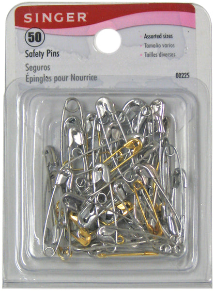 Safety Pins-Sizes 00 To 3 50/Pkg