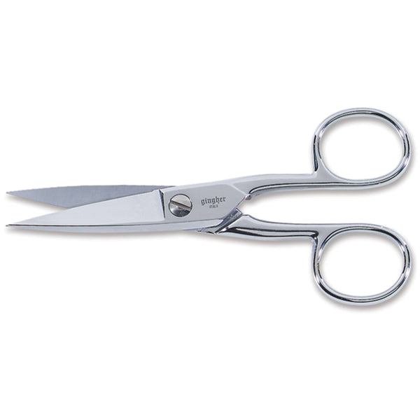 Gingher Knife Edge Craft Scissors 5"-W/Leather Sheath